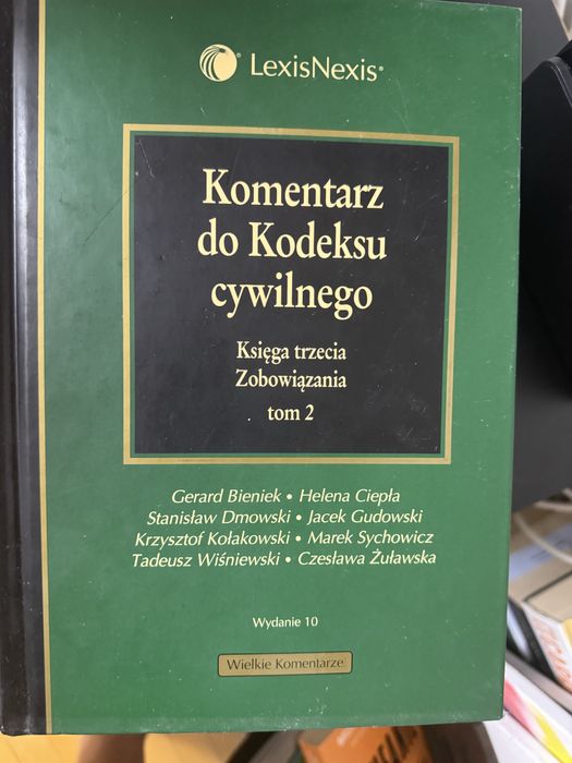 Komentarz do Kodeksu cywilnego Księga trzecia Zobowiazania tom 2