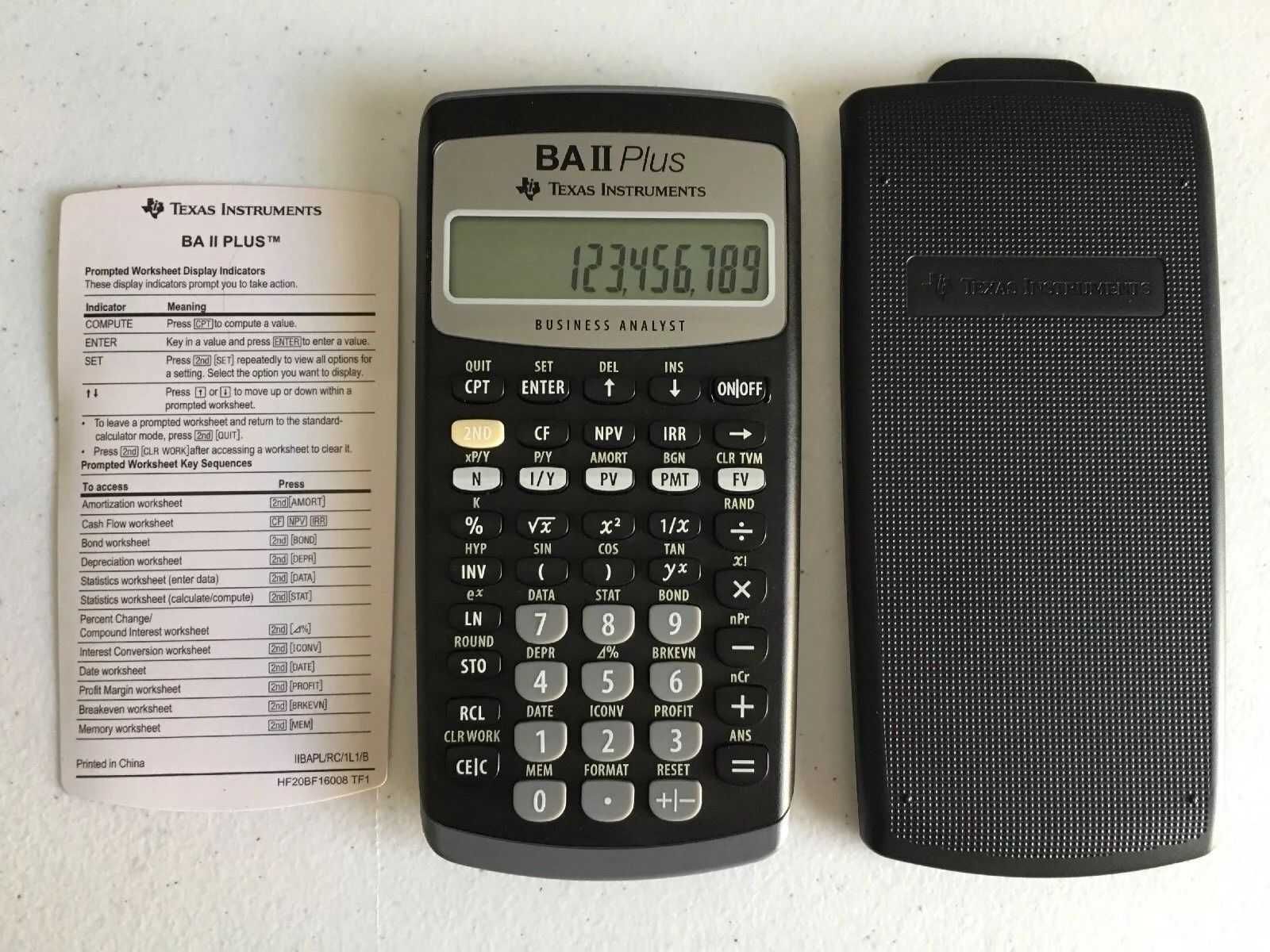 Фінансовий калькулятор Texas Instruments TI BA II Plus вживаний