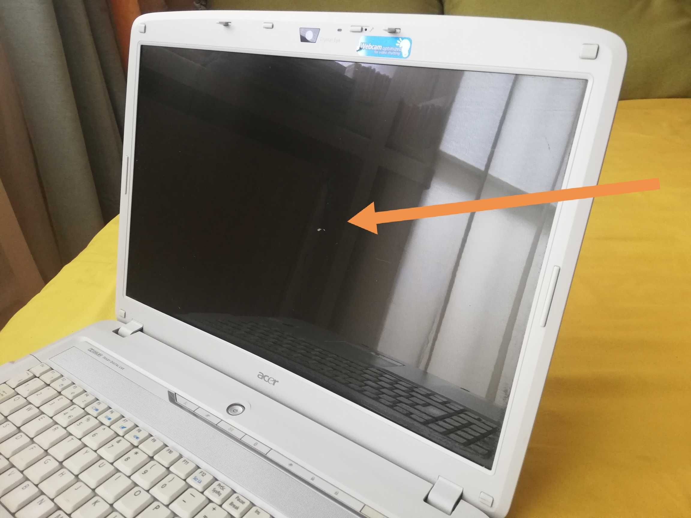 Laptop Acer Aspire 7720 ICK70 uszkodzony na części