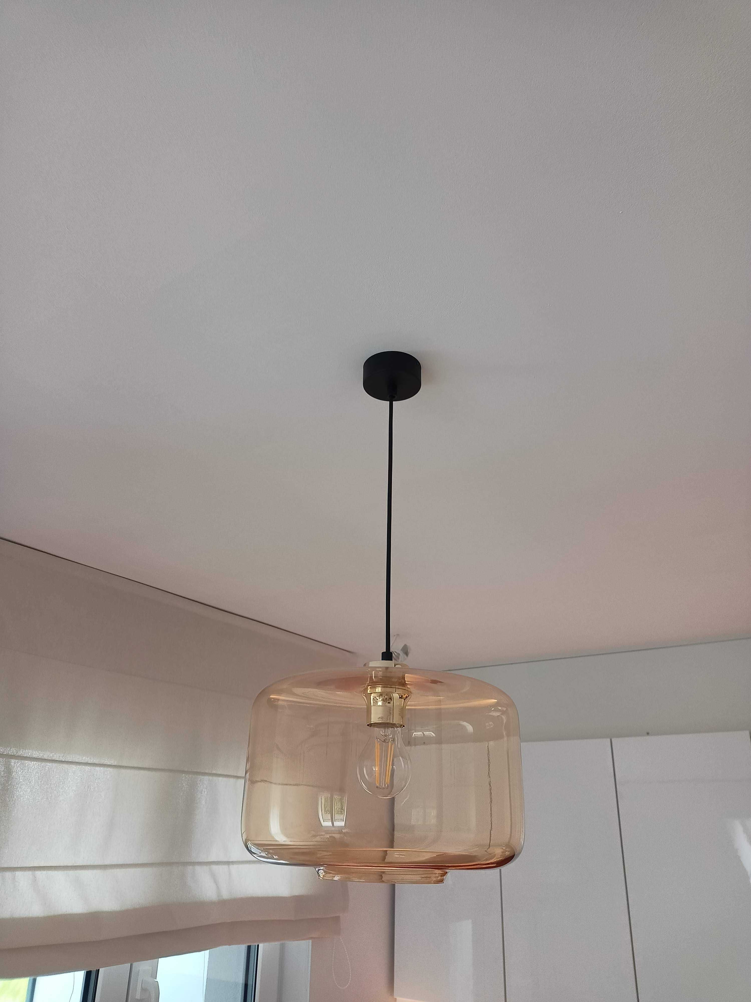 Szklana lampa loft