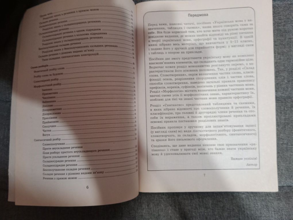 Українська мова (5-11клас) у визначеннях, таблицях і схемах