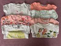 Bluzeczki, koszulki, t-shirt dziewczęce Zara, 68