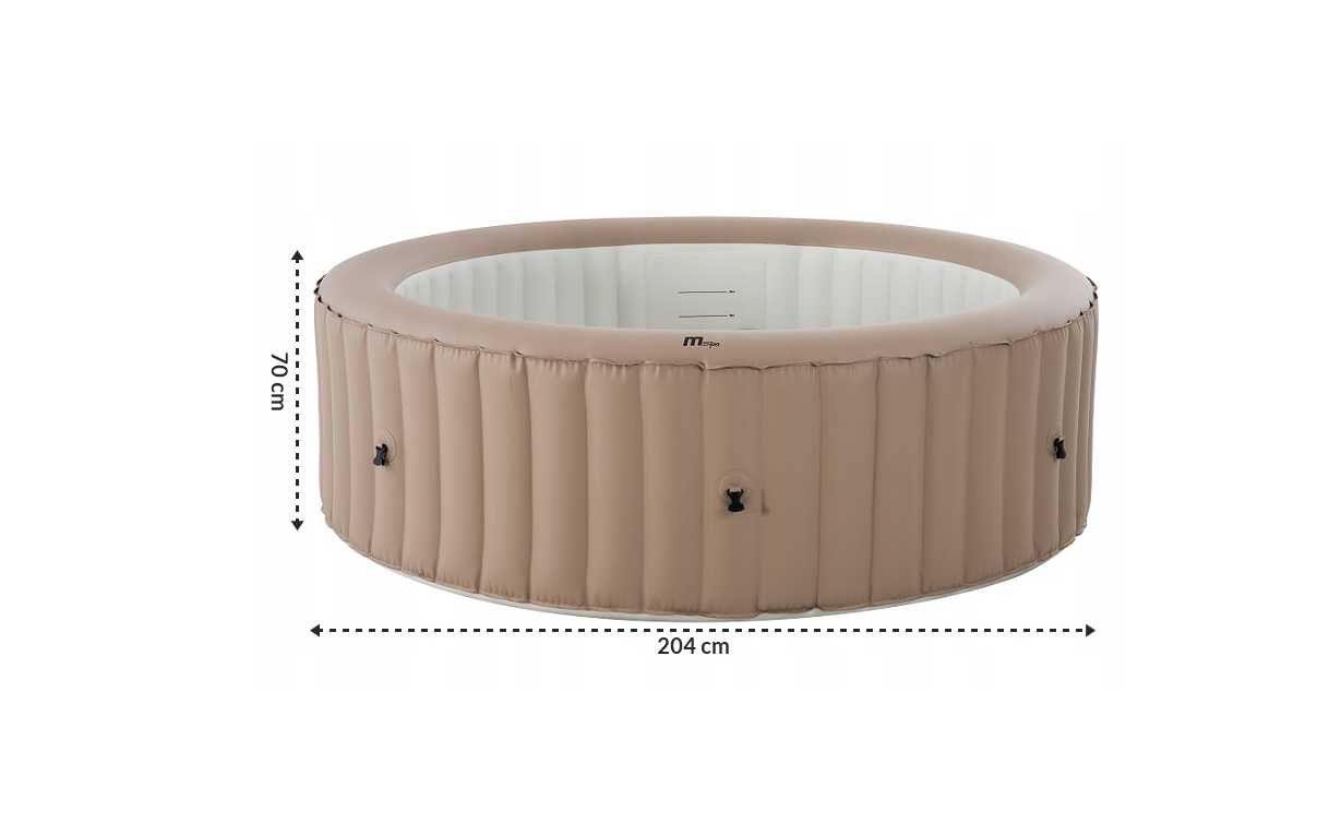 Jacuzzi Ogrodowe Dmuchane 6 osobowe Mspa Bristol OZON Dezynfekcja wody