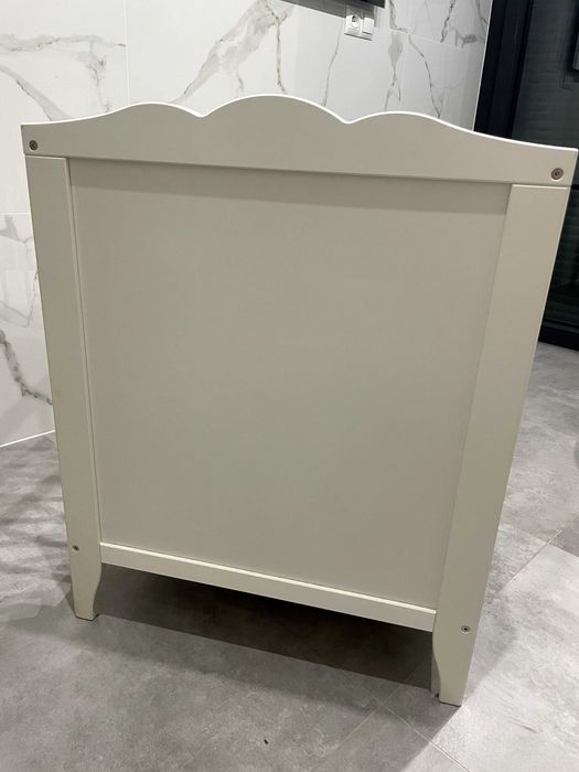 Łóżeczko dziecięce białe Ikea z materacem