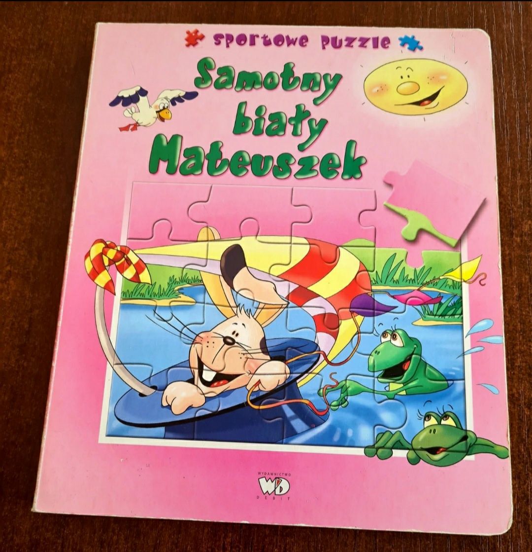 Samotny biały Mateuszek książeczka puzzlowa dla dzieci