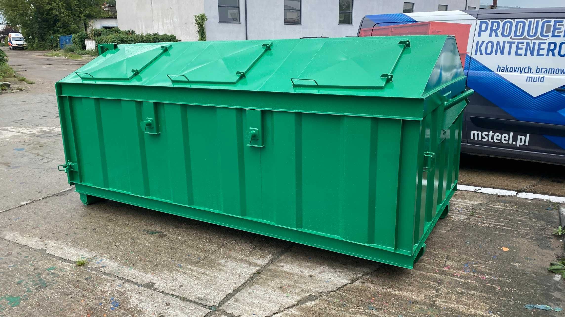 Kontener KP7 3500x1700x1000 śmietnik,ODPADY, pojemnik,kryty, PRODUCENT