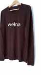 Czekoladowy sweter wełna L