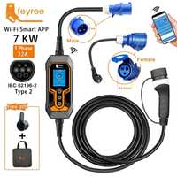 Feyree type 2 7 kw  11 kw 1 або 3 фази зарядне для авто wifi