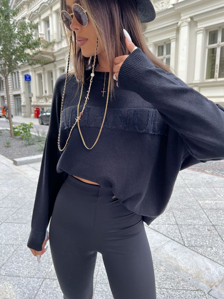 Sweter Pretty La Manuel czarny uni