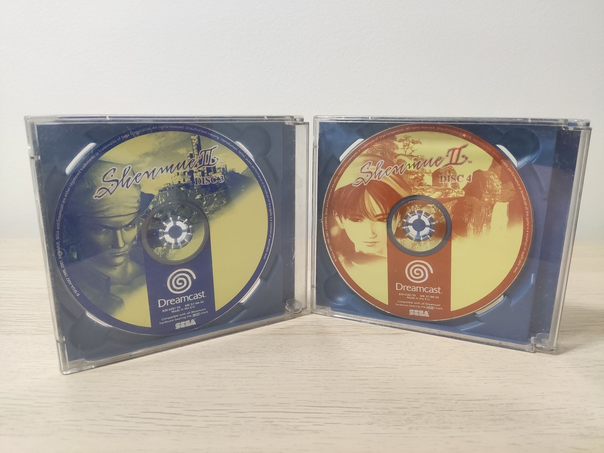 Shenmue ll 2 Dreamcast sem capas e manuais