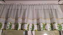 dekoracje firanka lambrekin świateczny 260/60 cm +choinka