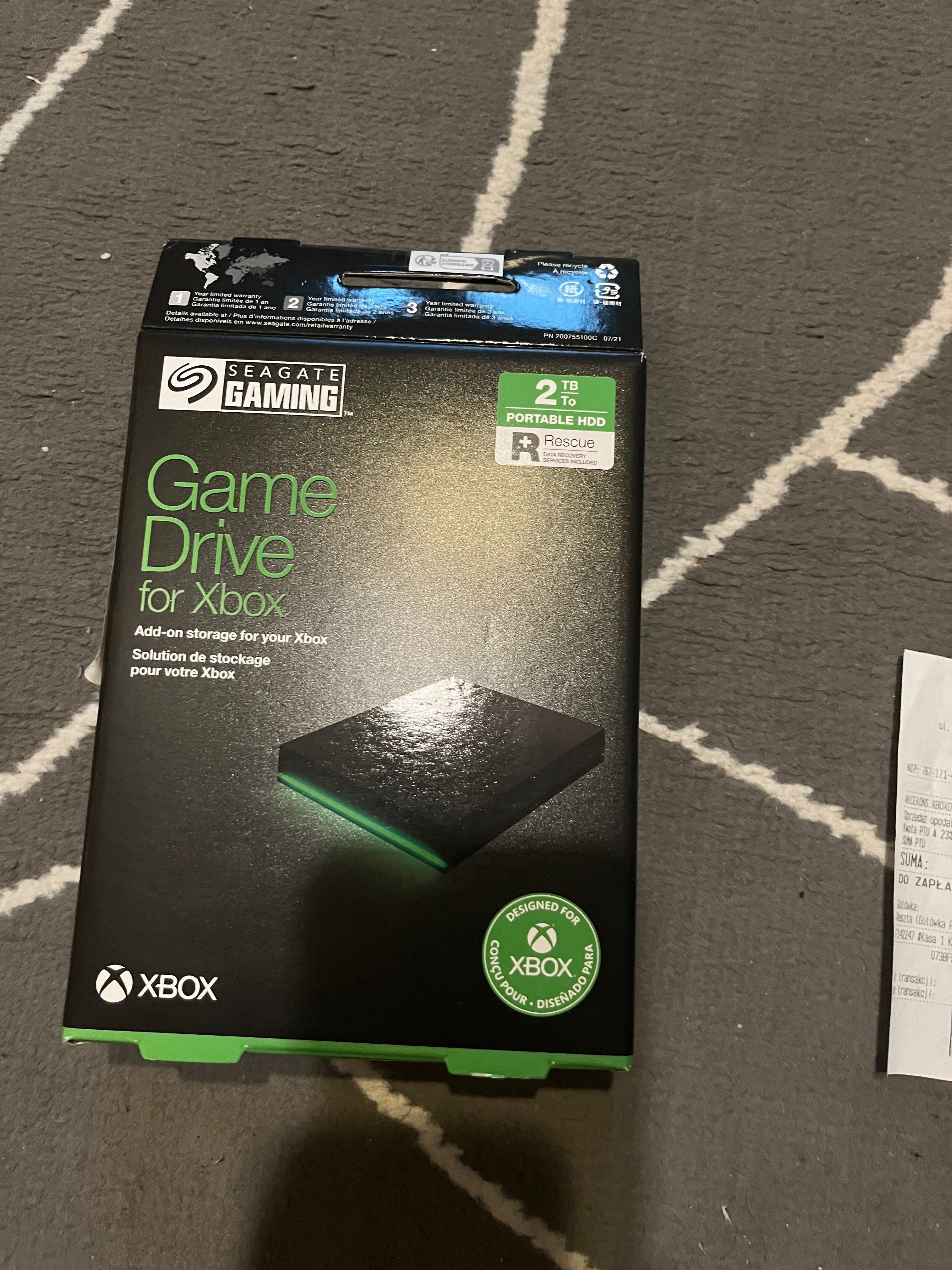 Dysk segate xbox 2tb hdd