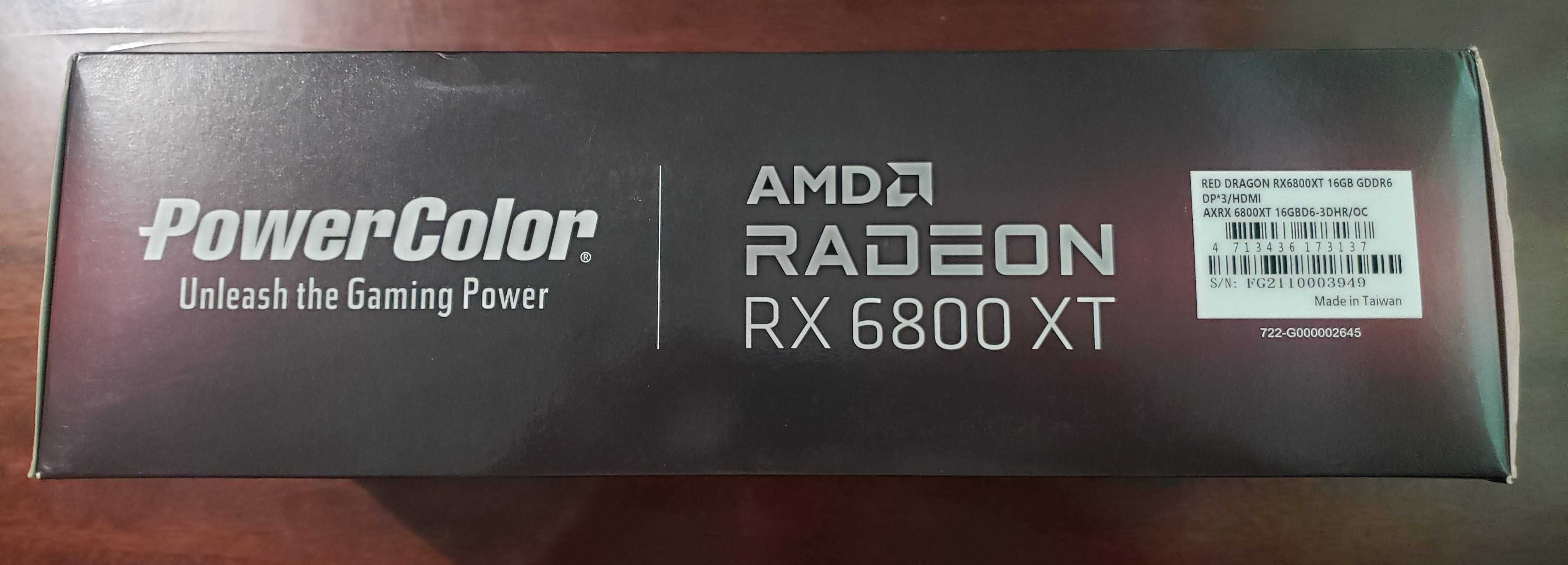 Нова відеокарта PowerColor RX 6800 XT Red Dragon