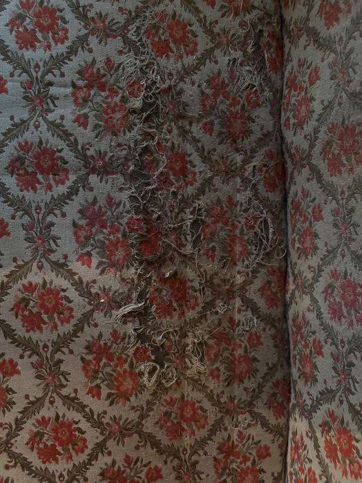 Komplet mebli w stylu Ludwik Filip : Sofa - 2 fotele - 5 krzeseł