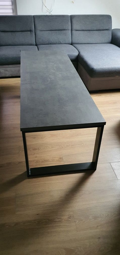 Ława loft stolik kawowy lawa stol blat imitacja beton 63,5cm x 183