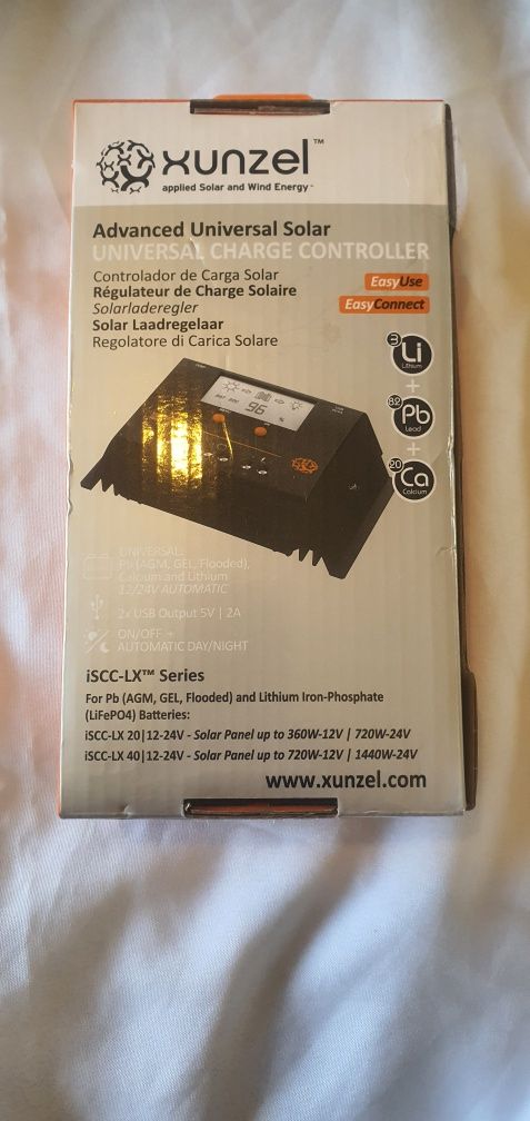 Controlador carga/descarga Solar Compacto iSCC-LX-XUNZEL-40A-12/24V PR