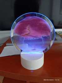 3D Настольная LED лампа Піщана дюна, нічник проектор /RGB світильник