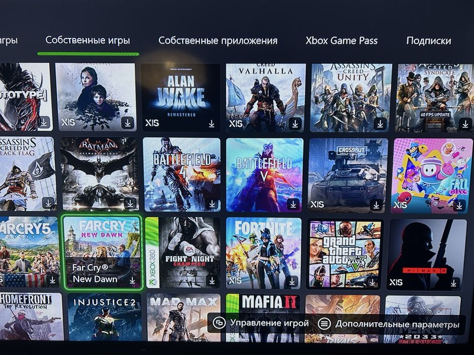 Аккаунт Xbox багато ігор