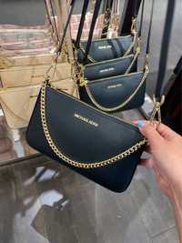 Чорна сумка через плече Jet Set Saffiano Crossbody bag Michael Kors