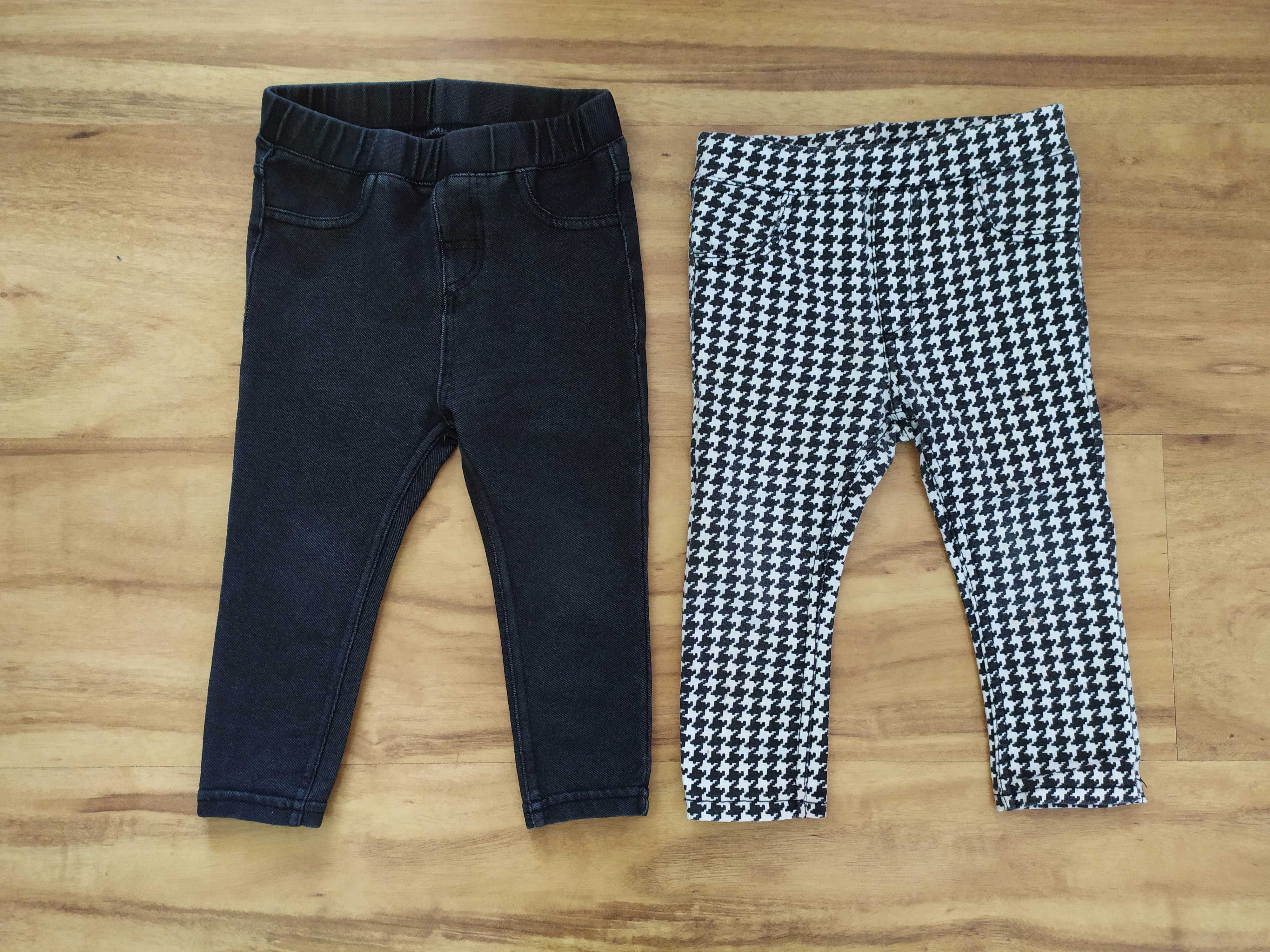 Legginsy H&M spodnie dziewczęce r. 80