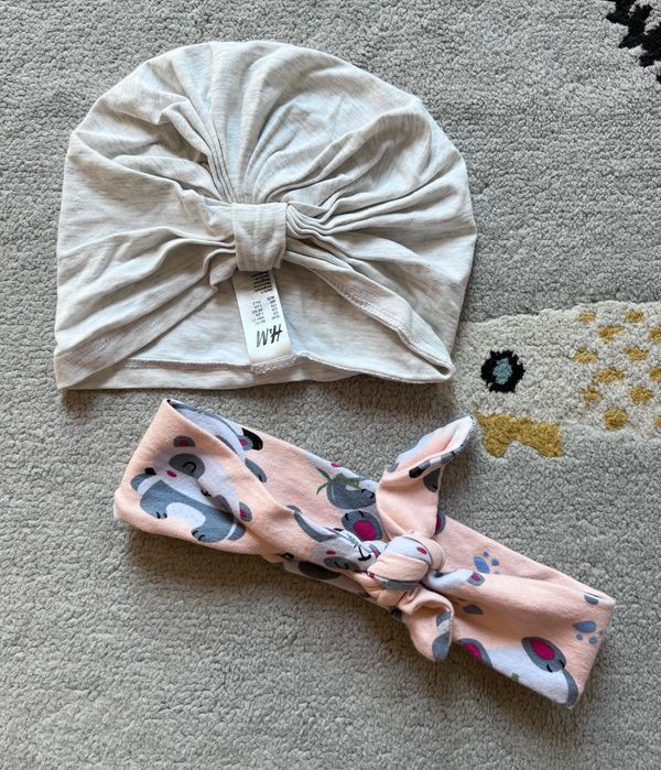 Zestaw opaska + turban r. 80/86