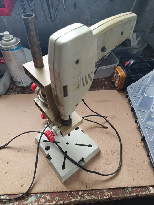 Wiertarka Piko mechanik modelarska 12v że stojakiem prl