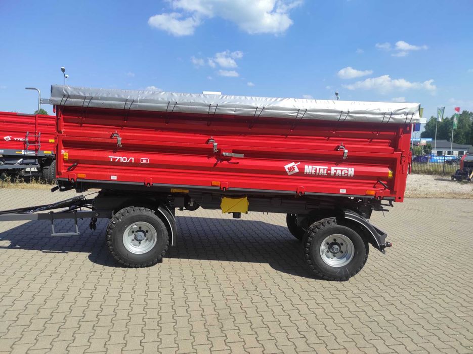 Nowa przyczepa rolnicza dwuosiowa Metal Fach 6t T710/1 8 T710/2