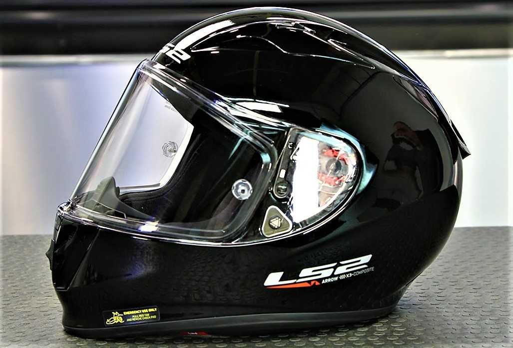 Capacete S NOVO Ls2 ff323 Arrow R Preto,Carbon/Kevlar.42% Descon.Tam S