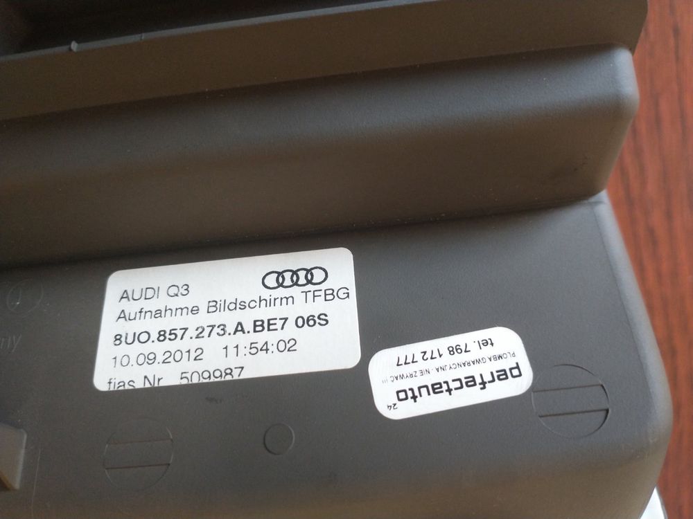 Дисплей Audi Q3 8u0919604A(8U0857273A)