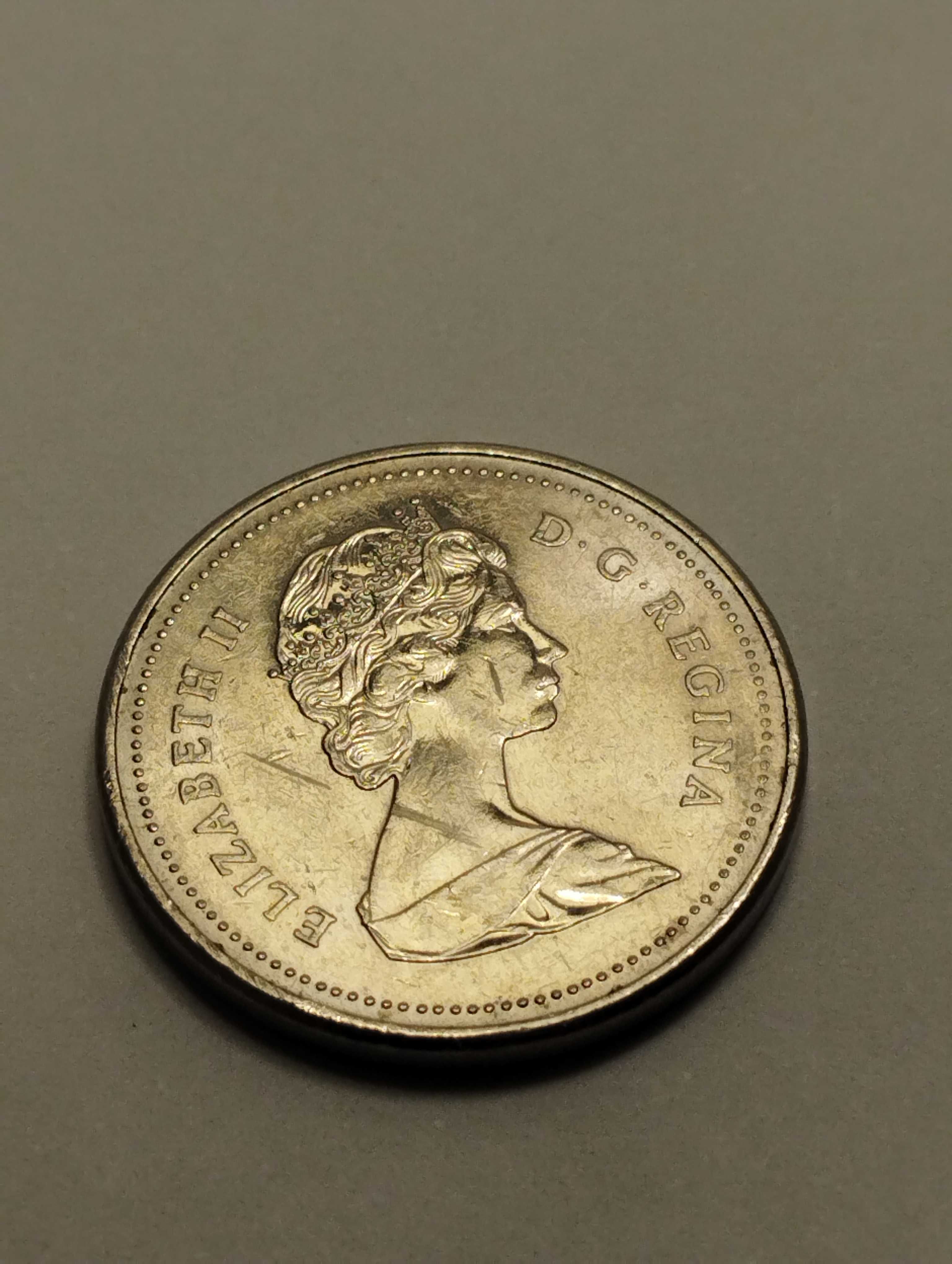 Sprzedam monetę Kanada 5 centów 1988r. stan bdb.