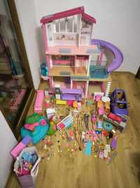 Domek dla lalek Barbie Dreamhouse 115 cm z dodatkami i samochodem