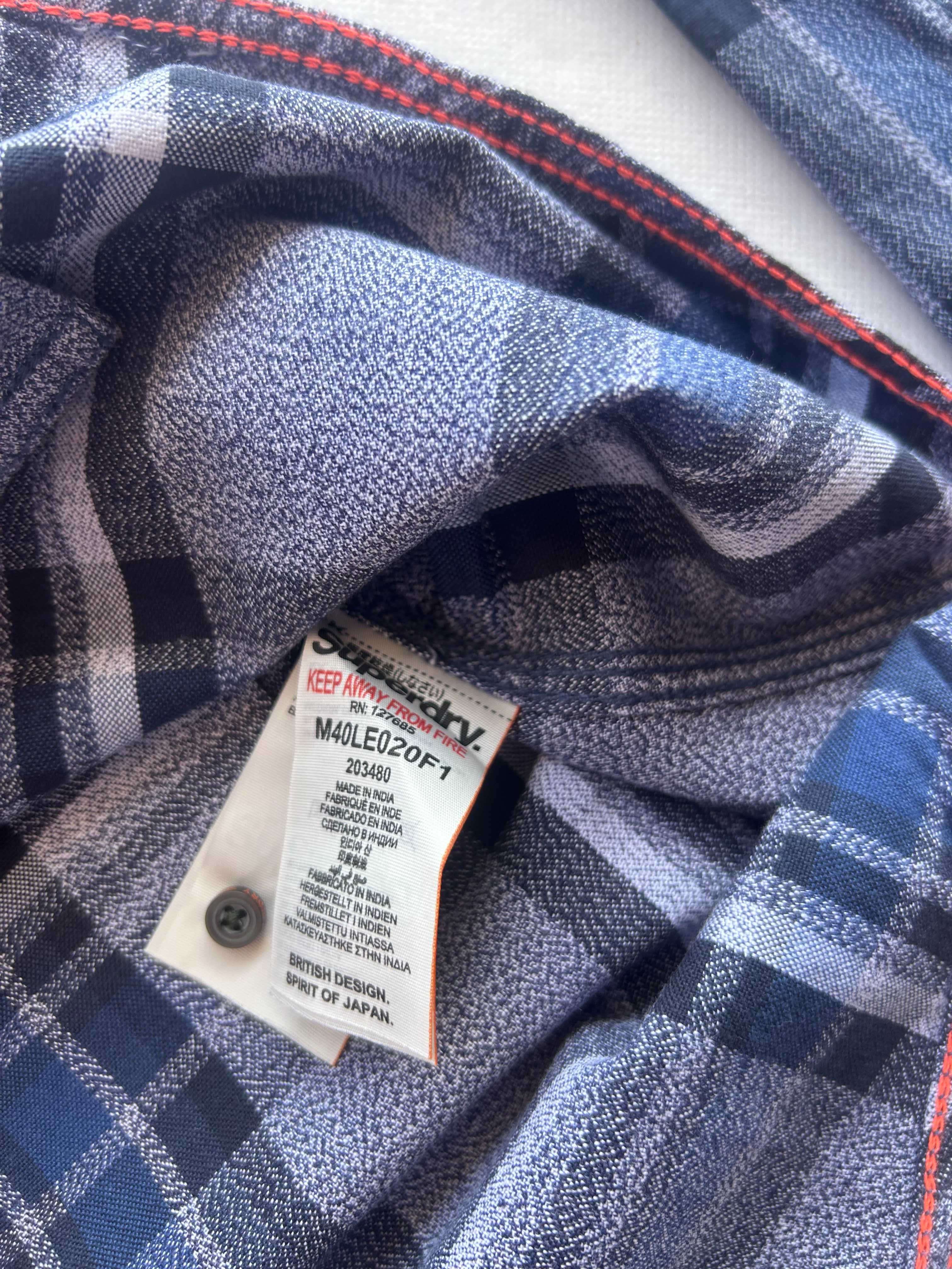 SuperDry _ Flanelowa koszula S _ 100% bawełna