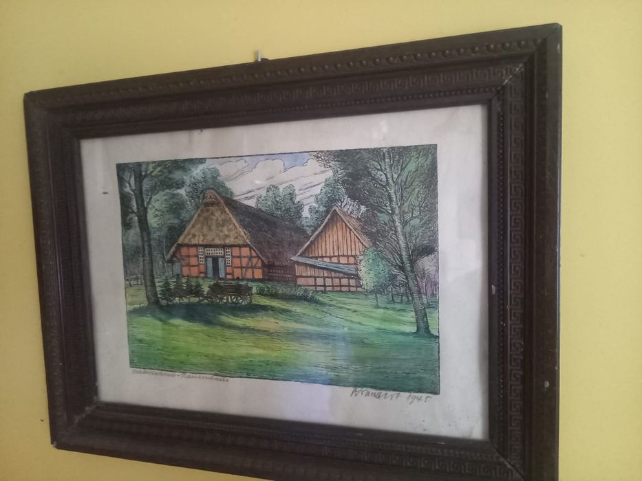 Antyk obraz pejzaż 1945