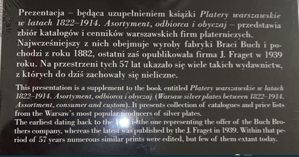 Katalogi platerów warszawskich buch norblin fraget hennenberg DVD