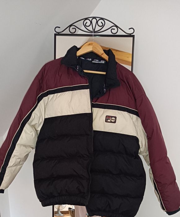 Kurtka puchowa Fila, vintage, lata 90