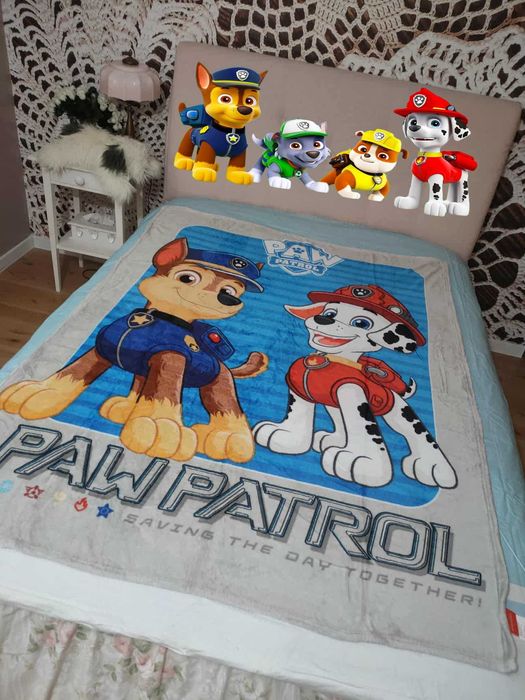 PAW patrol mięciutki ciepły koc 130 x 160 cm psi patrol