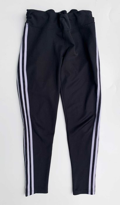 Legginsy Czarne Adidas M 38 Climalite Sportowe Czerń