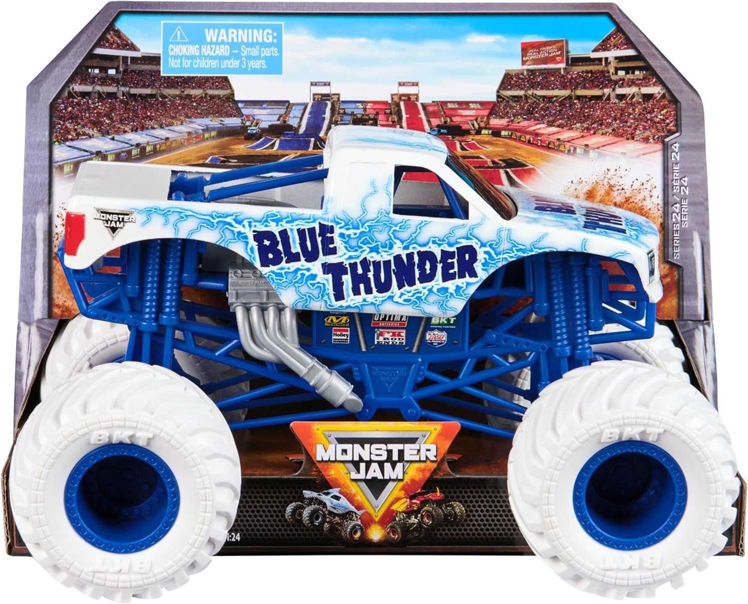 Оригінал Monster Jam Blue Thunder Монстр-трак 1:24 Синій грім, метал