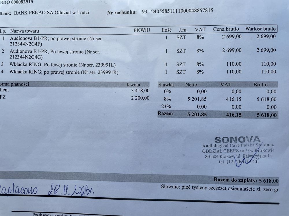 aparat słuchowy Audionova B-PR