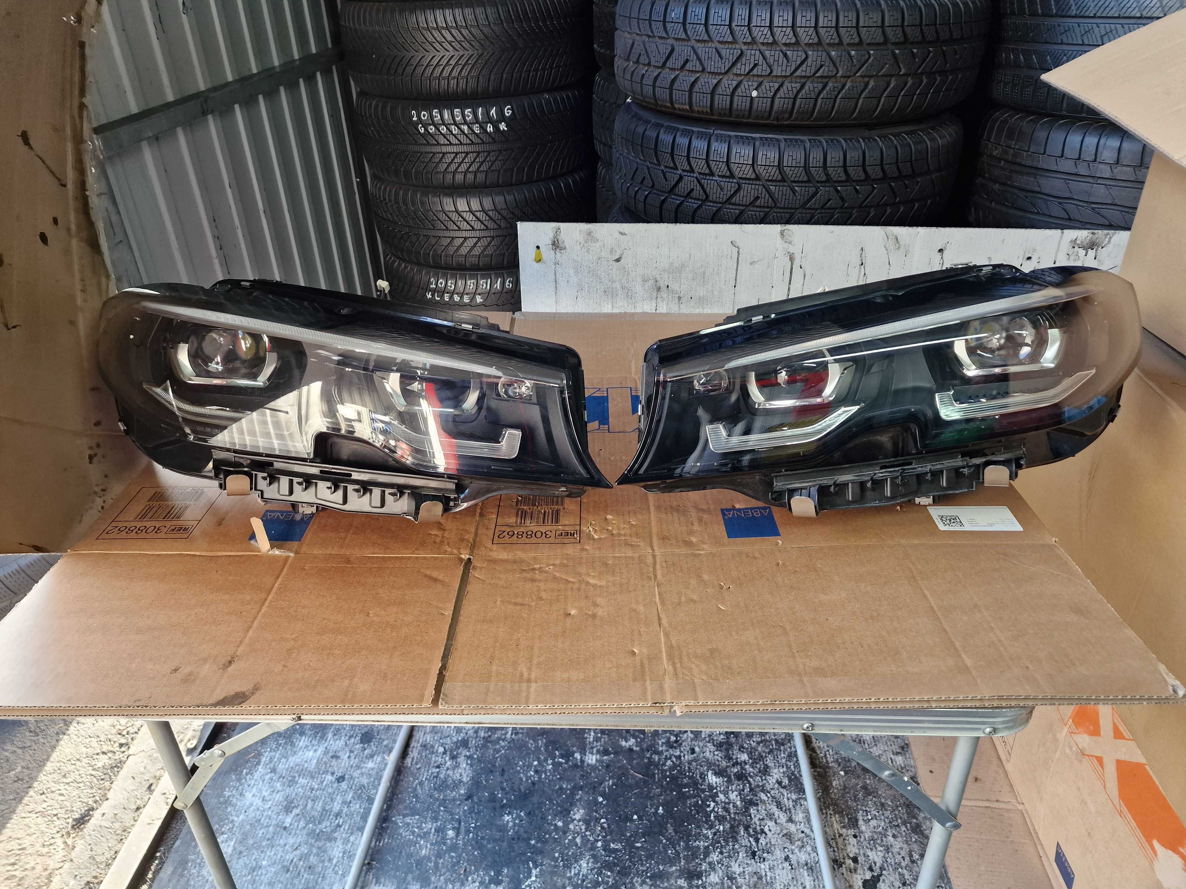 BMW G20 G21 Full Led Dynamic CZARNY Shadow Line lewa prawa Przednia