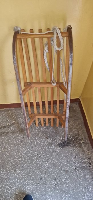 Drewniane sanki Łódź