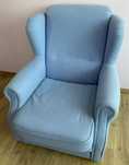 fotel uszak retro prl vintage boho rustykalny prowansalski