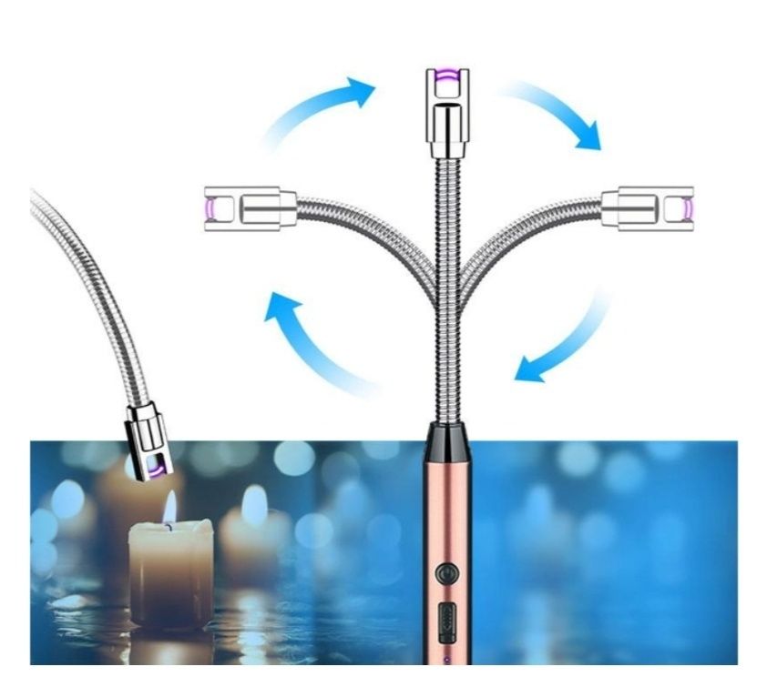 Электроимпульсная зажигалка с гибким проводом для кухни