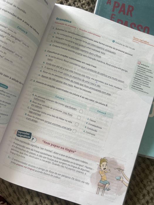 Livro portugues A par e passo 8 ano