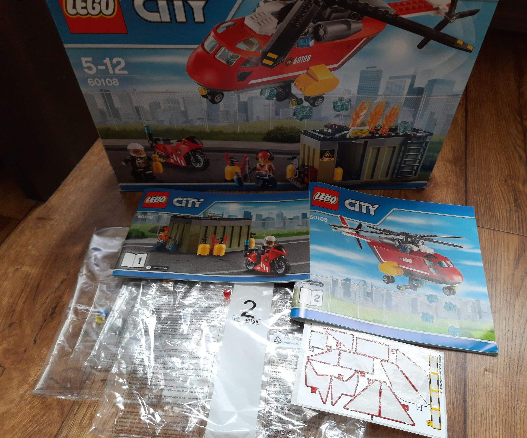 Lego city 60108 Helikopter strażacki