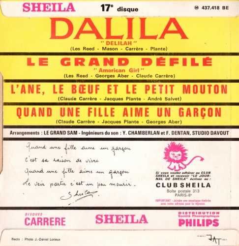 Sheila (5) ‎– Quand Une Fille Aime Un Garçon