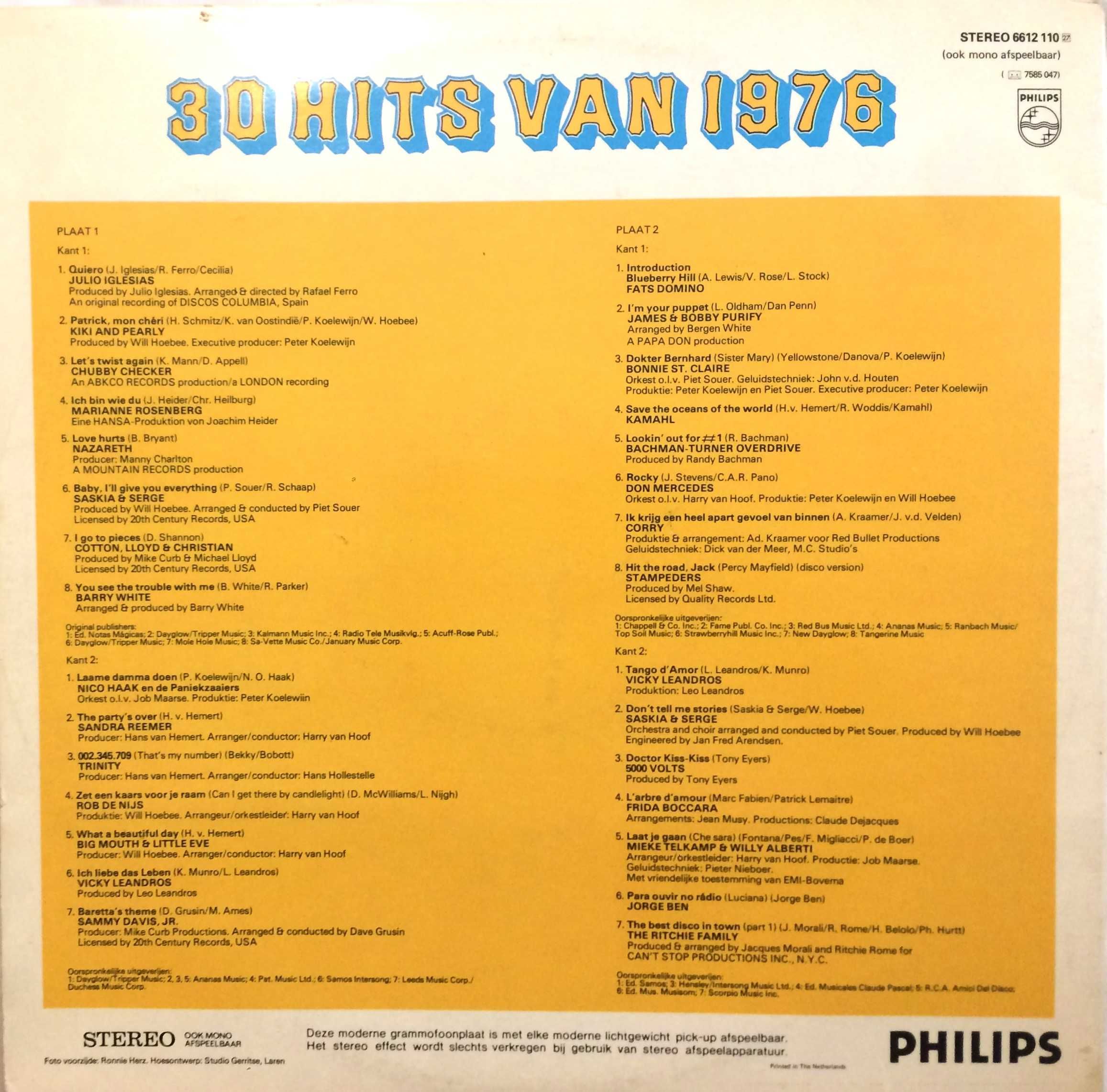 30 Hits van 1976