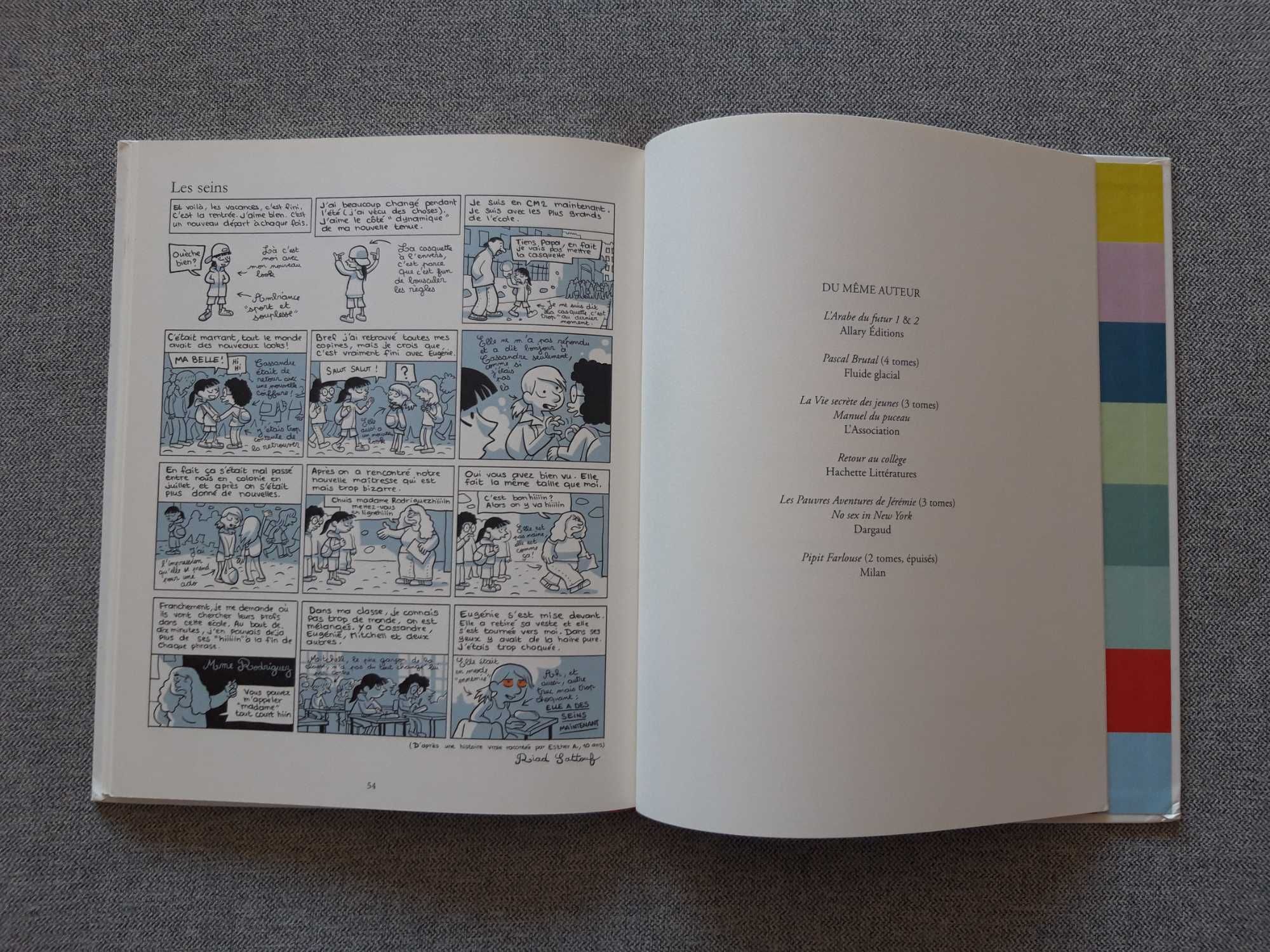 BD "Les cahiers d'Esther" de Riad Sattouf