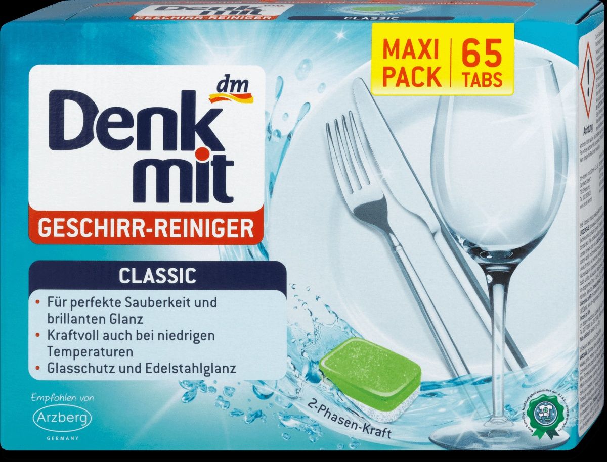 Таблетки для посудомоечных машин от  Denk mit