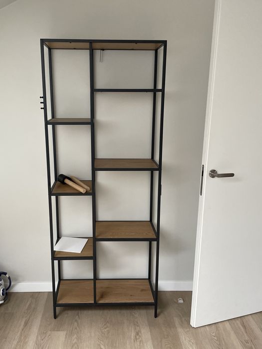 Regał metalowy, czarny